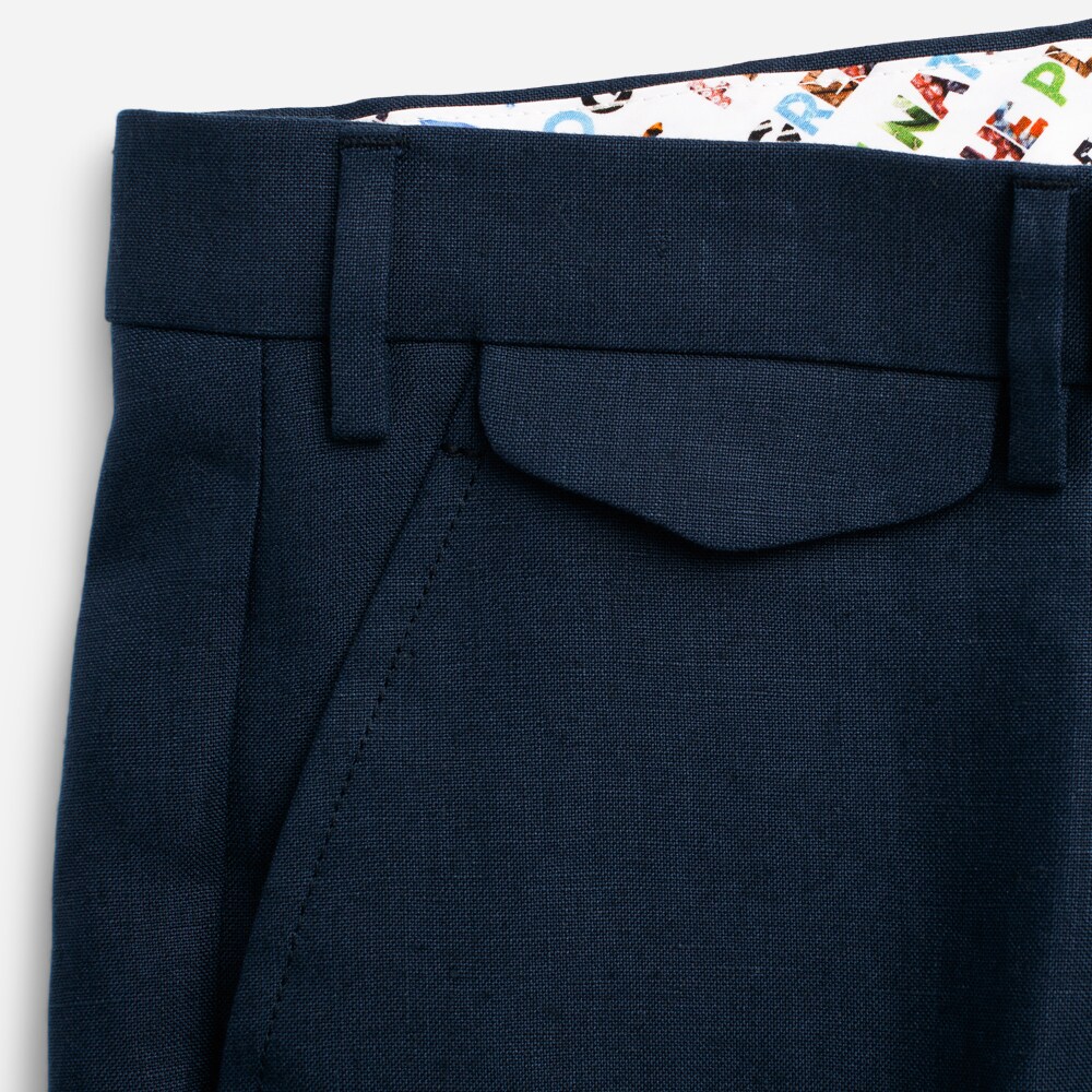 Vulcano Linen Chinos Navy