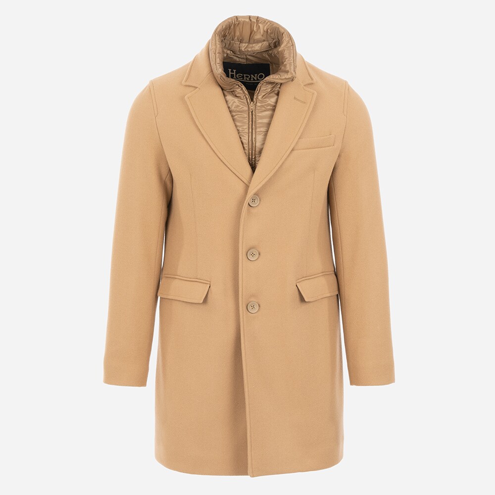 Woven Coat - Cammello