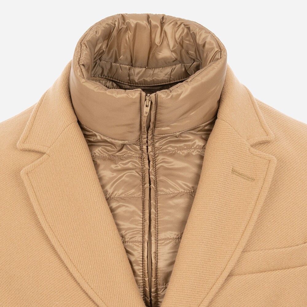 Woven Coat - Cammello