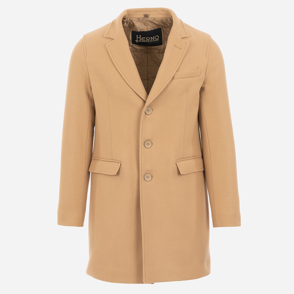 Woven Coat - Cammello