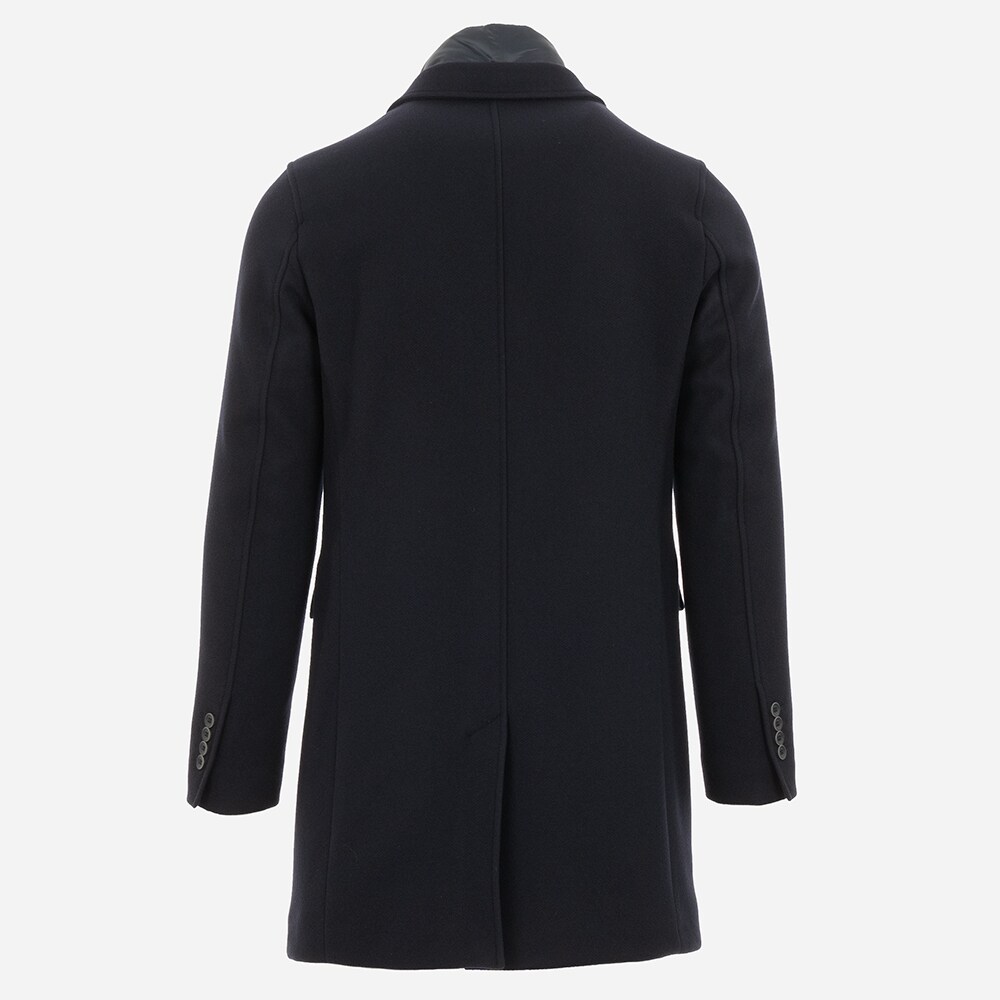Woven Coat - Dark Navy