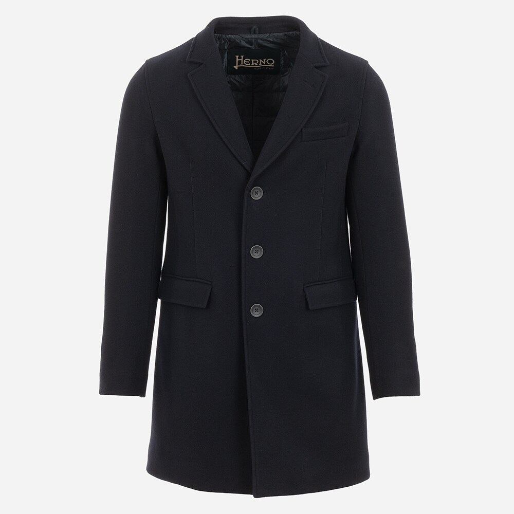 Woven Coat - Dark Navy