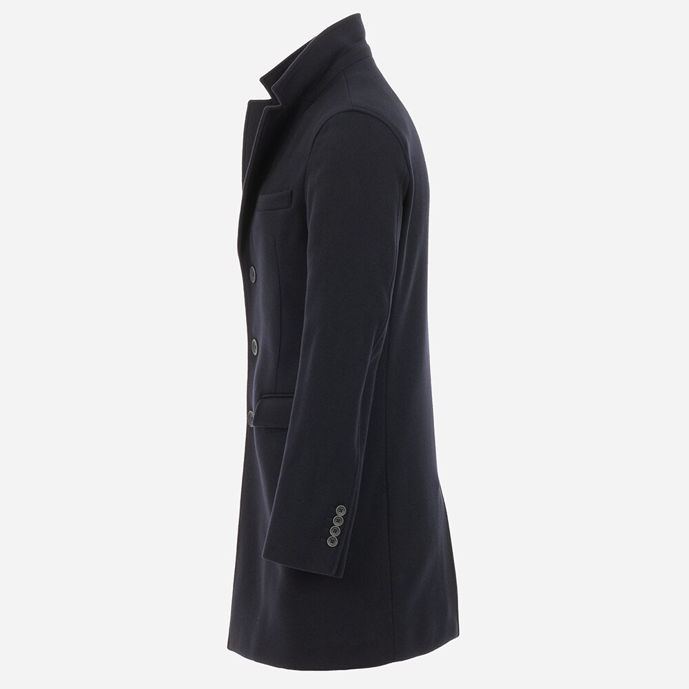 Woven Coat - Dark Navy