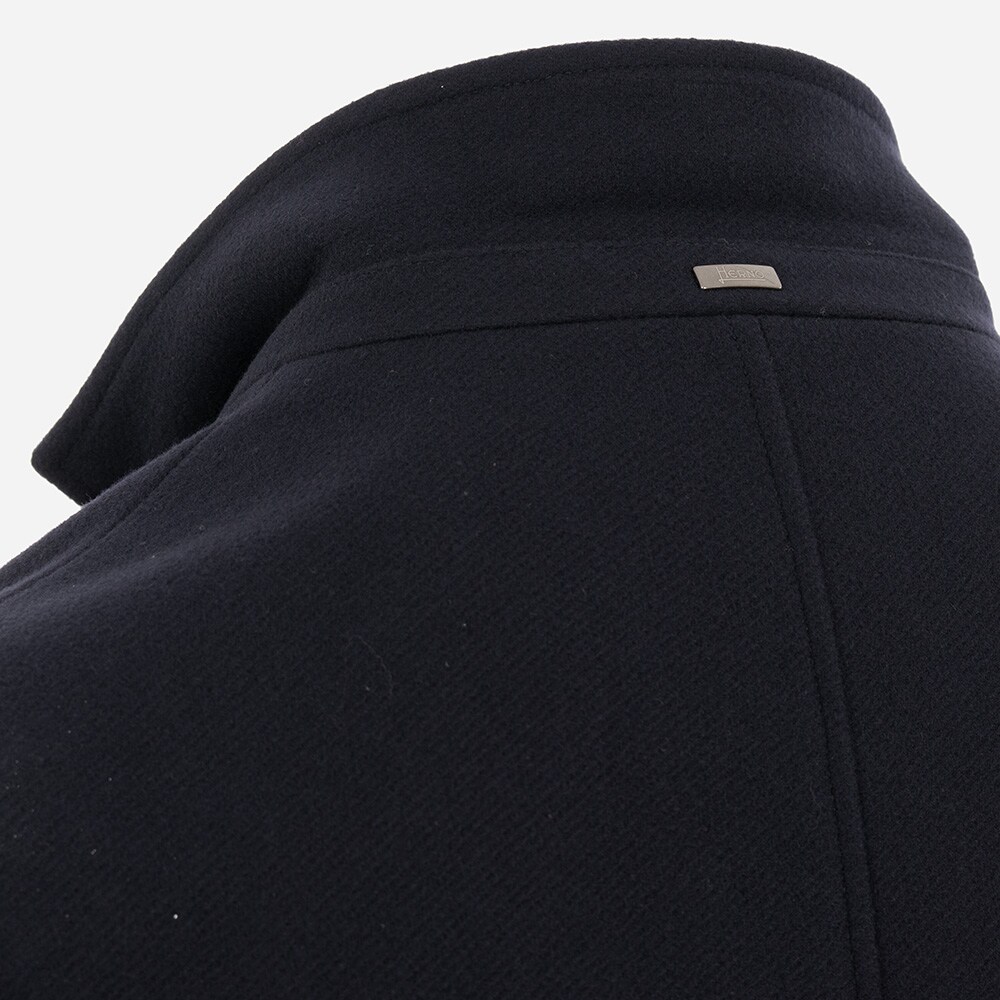 Woven Coat - Dark Navy
