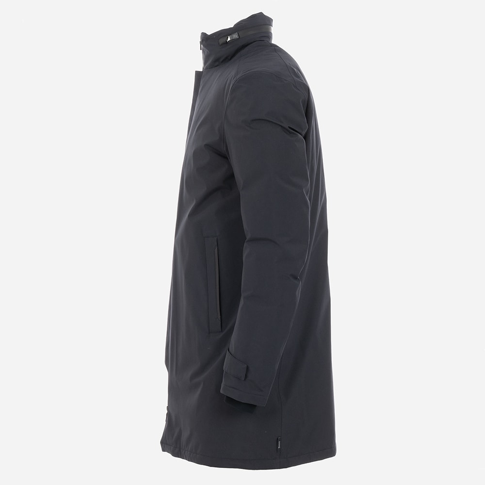 Woven Half Coat 9201 Blu
