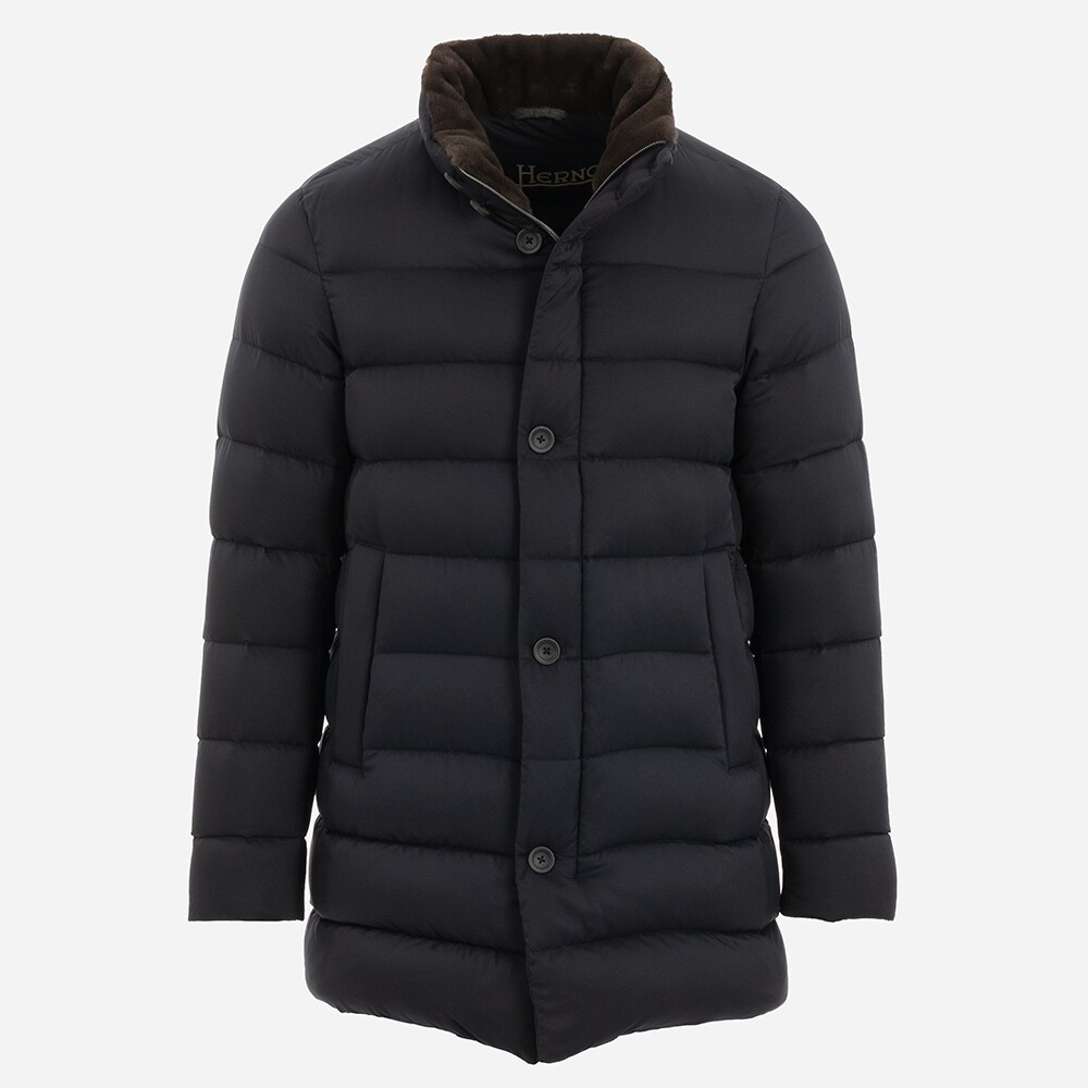 Woven Half Coat - Blue