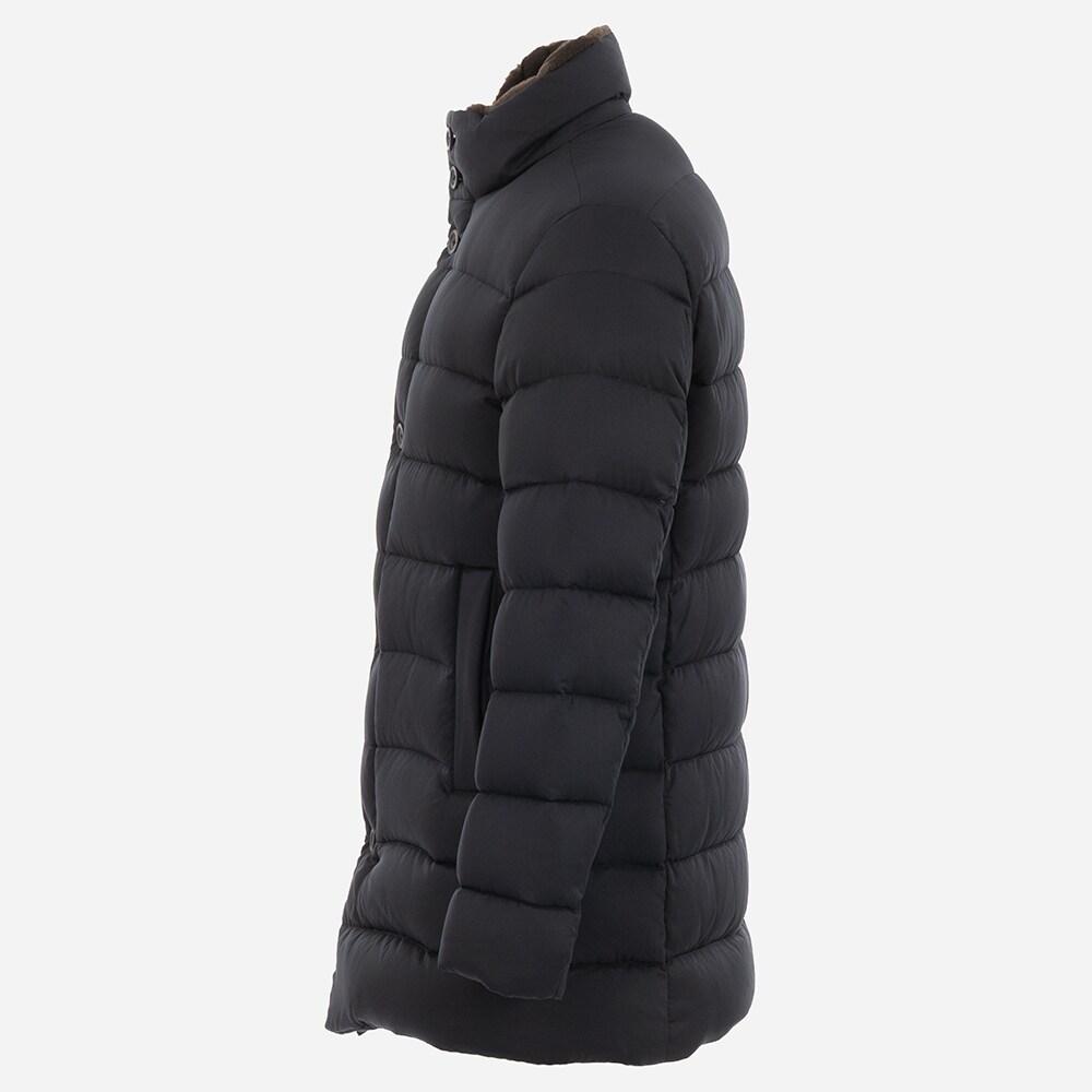 Woven Half Coat - Blue