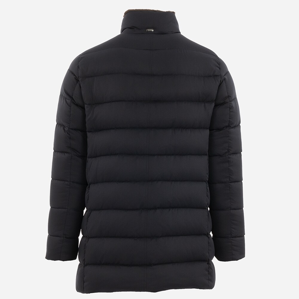 Woven Half Coat - Blue