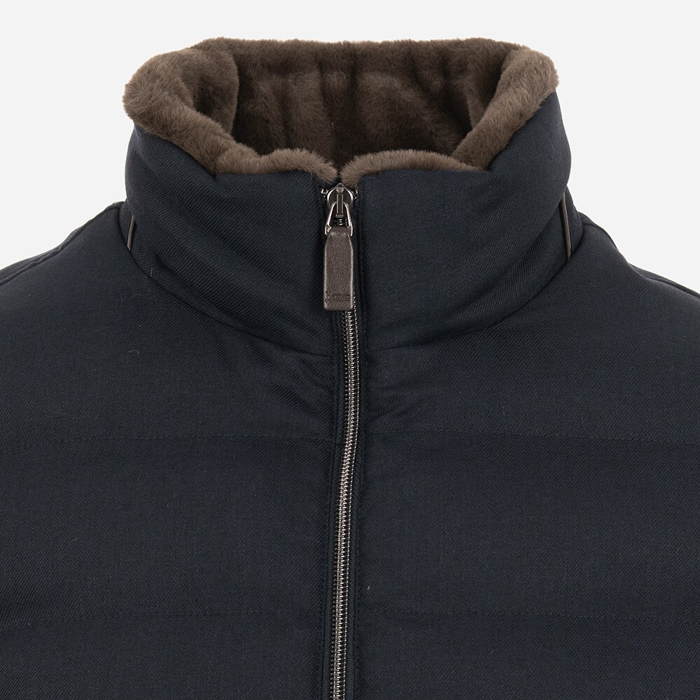 Woven Short Jacket - Blue