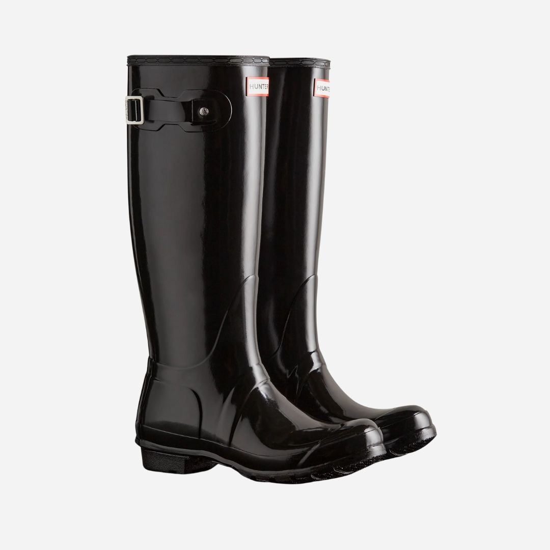 Womens Original Tall Gloss Boot -  Black