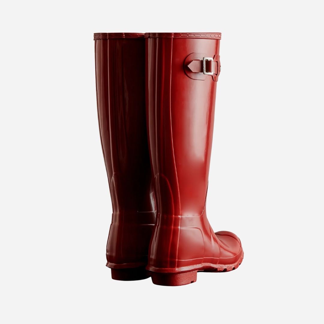 Womens Original Tall Gloss Boot -  Military Red