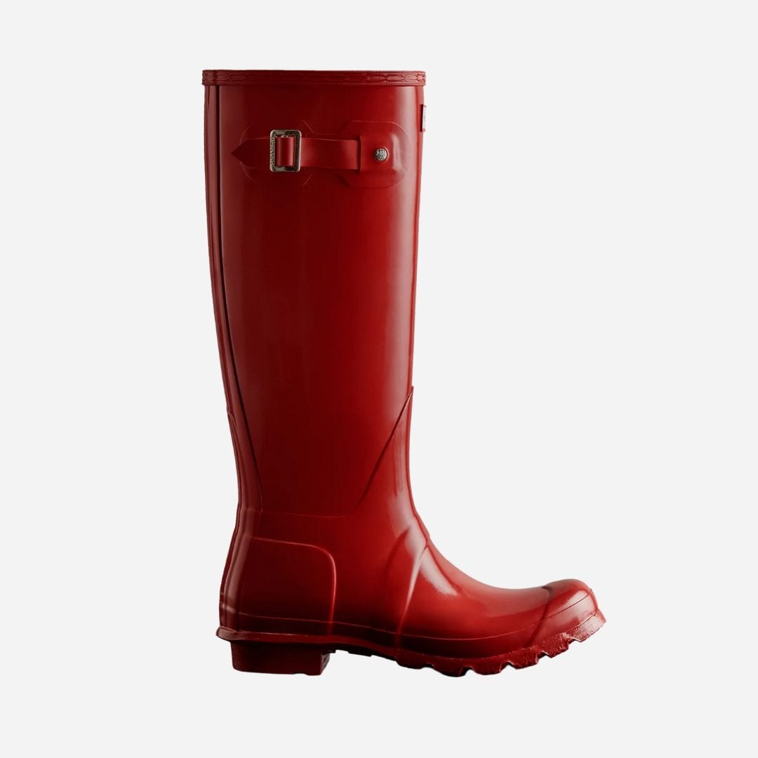 Womens Original Tall Gloss Boot -  Military Red
