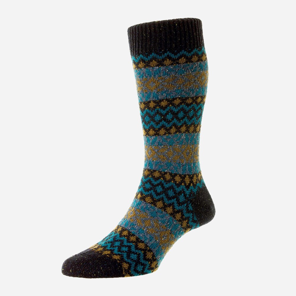 Wool Sock - Navy Flk