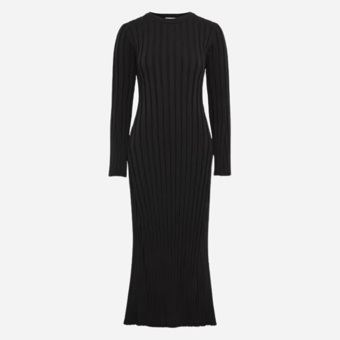 Zaneta Knit Dress -  Black