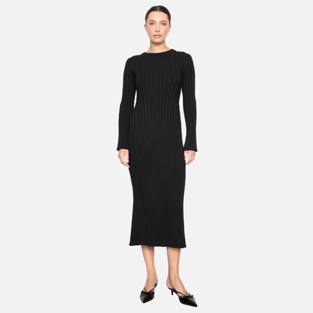 Zaneta Knit Dress -  Black