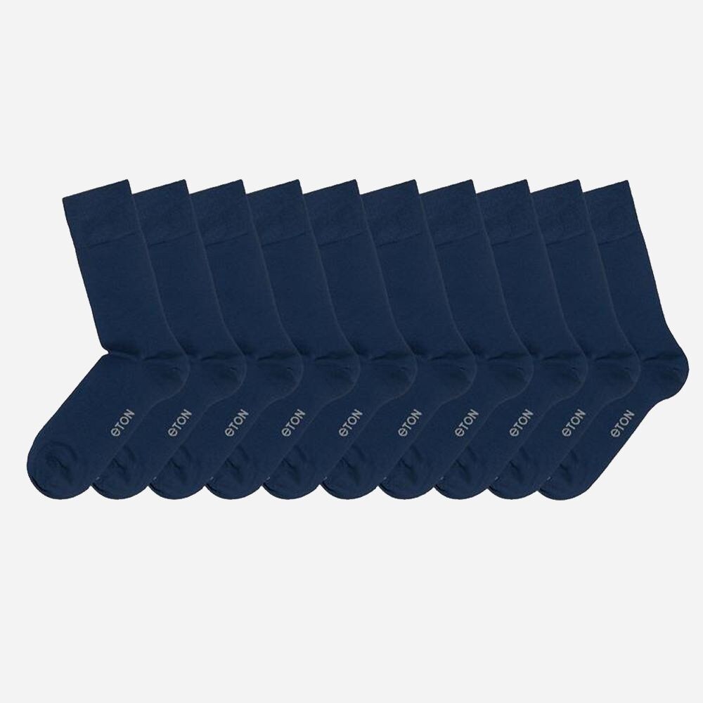 10 Pk. Fine Wool Plain Dark Blue