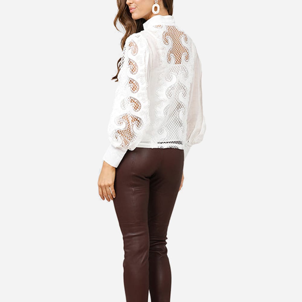 Victoriana Lace Blouse Ivory