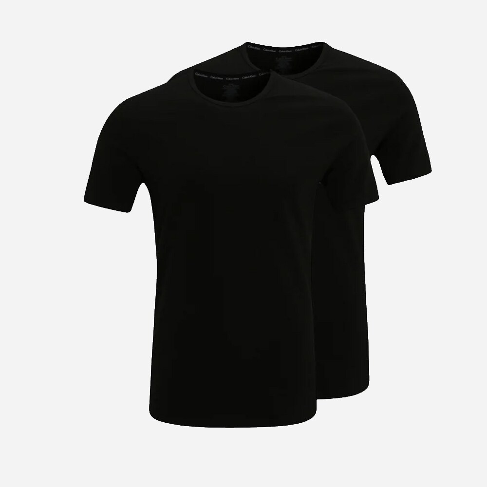 2 Pk Crew Neck Black