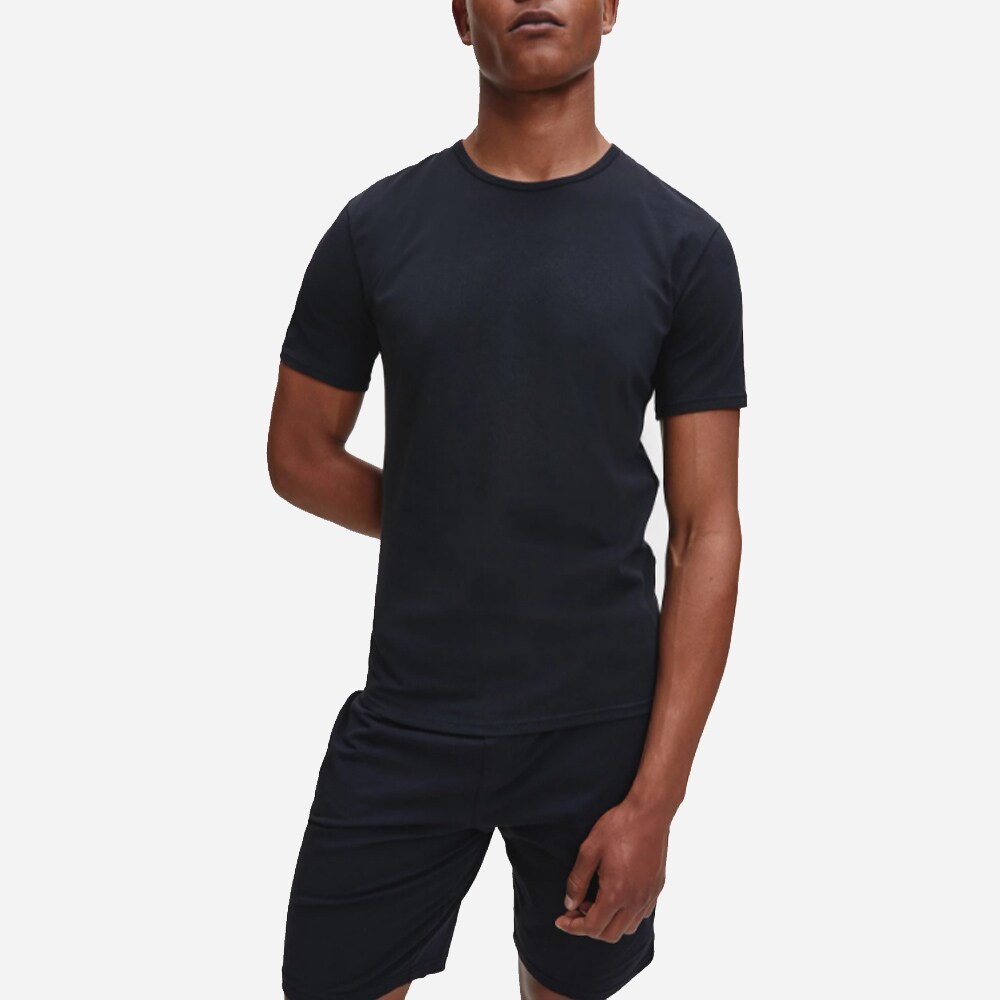 2 Pk Crew Neck Black