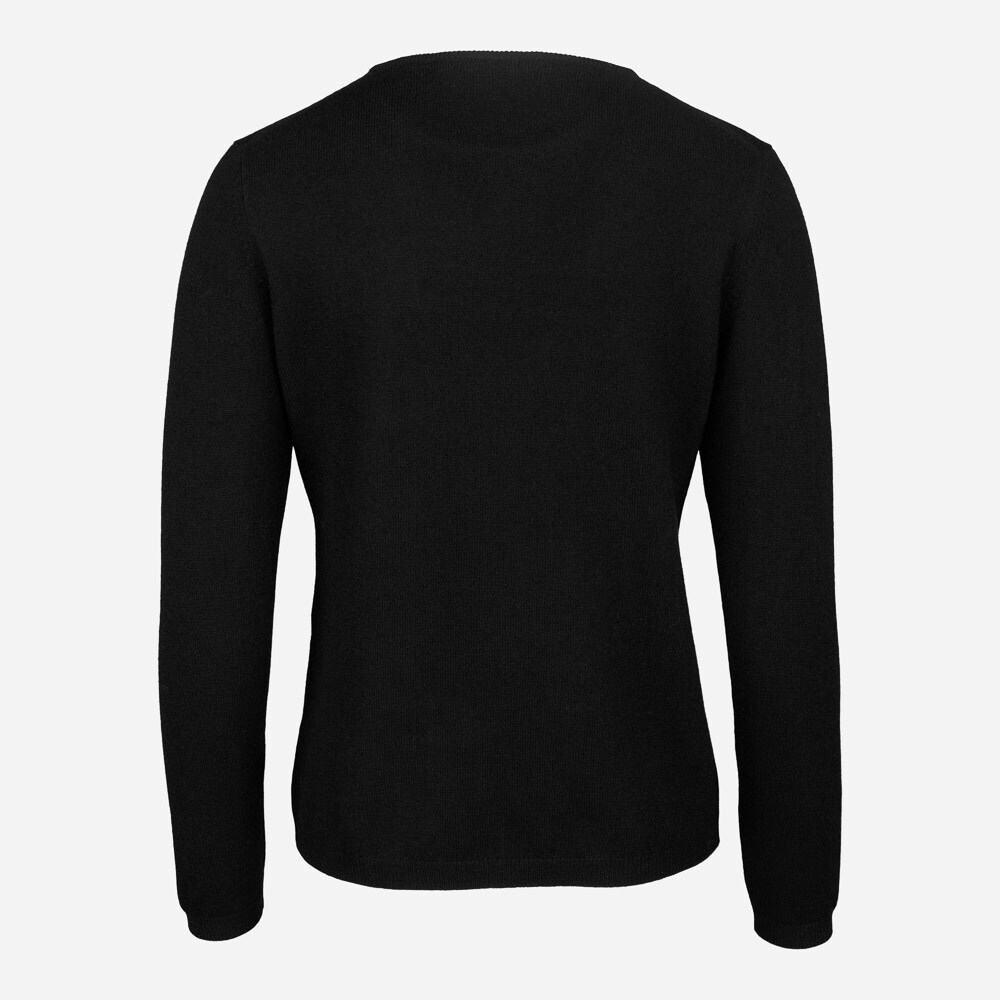 Crew Neck Merino Woman Black