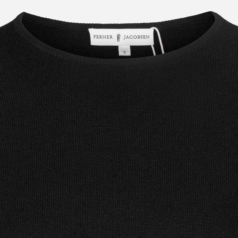 Crew Neck Merino Woman Black
