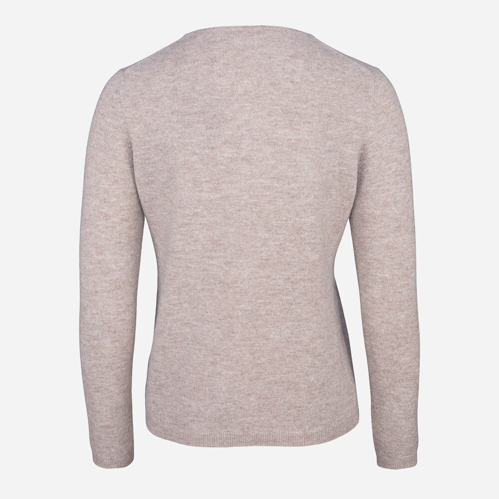 Crew Neck Merino Woman Beige