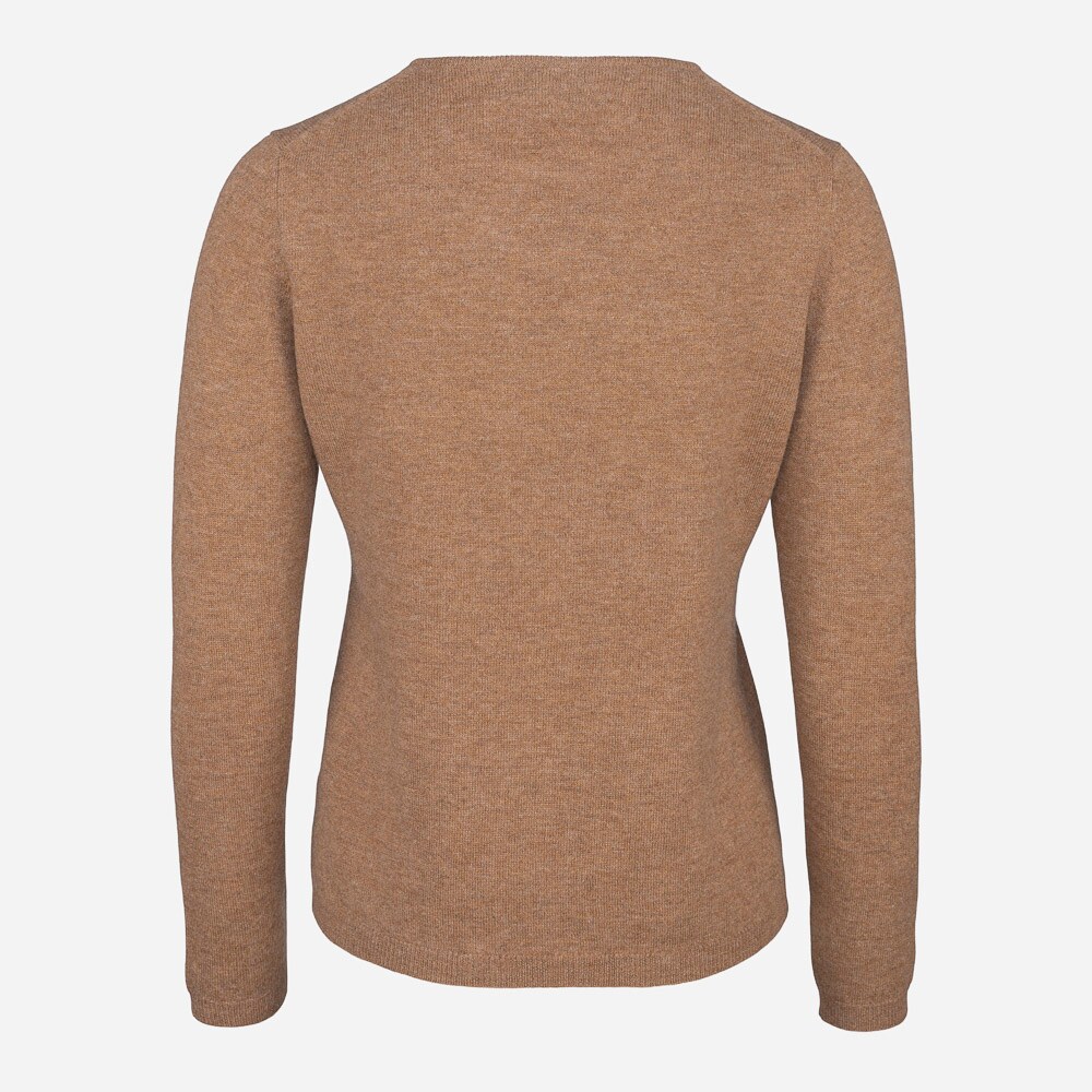 Crew Neck Merino Woman Brown