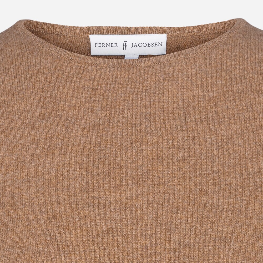 Crew Neck Merino Woman Brown