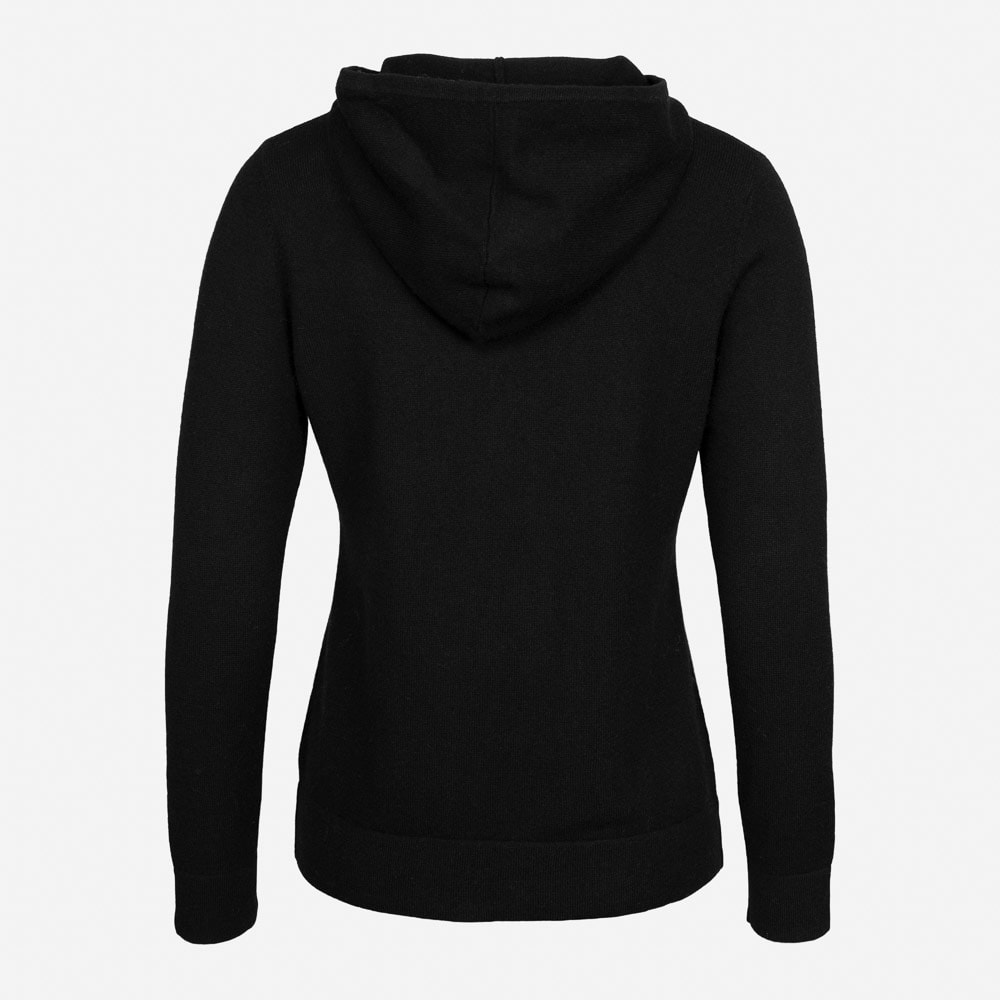 Hoodie Wool Woman Black