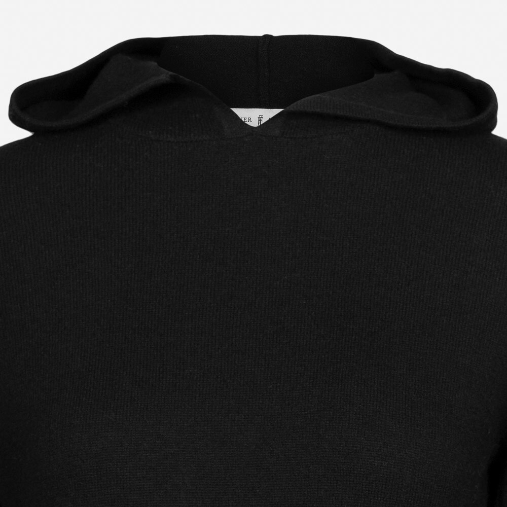 Hoodie Wool Woman Black