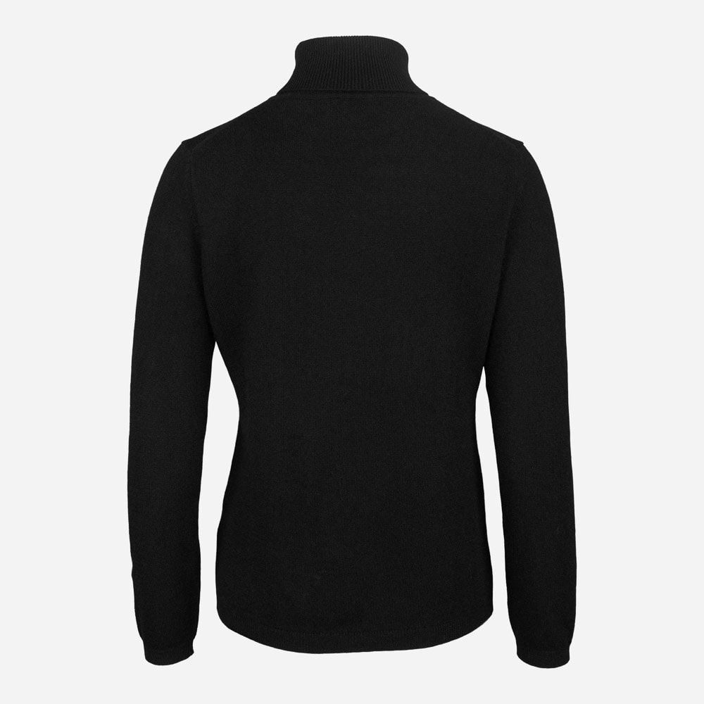 Turtle Neck Cashmere Woman Black