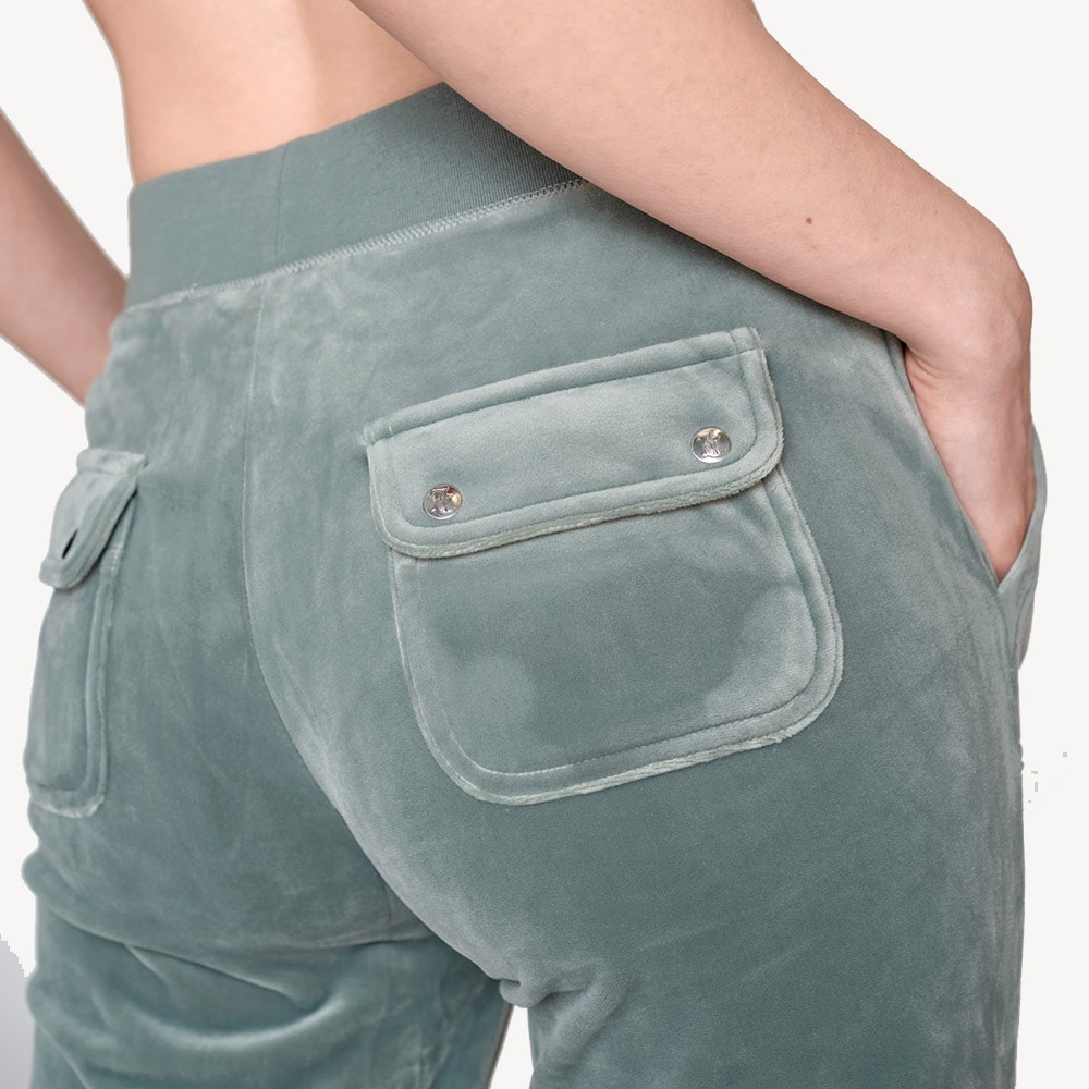 Del Ray  Velour Pant - Chinois Green