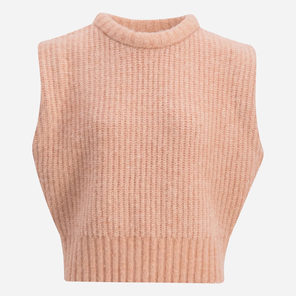 Sila Knit Vest Peach