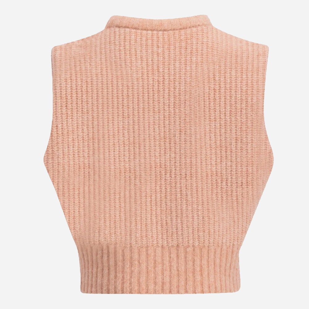 Sila Knit Vest Peach