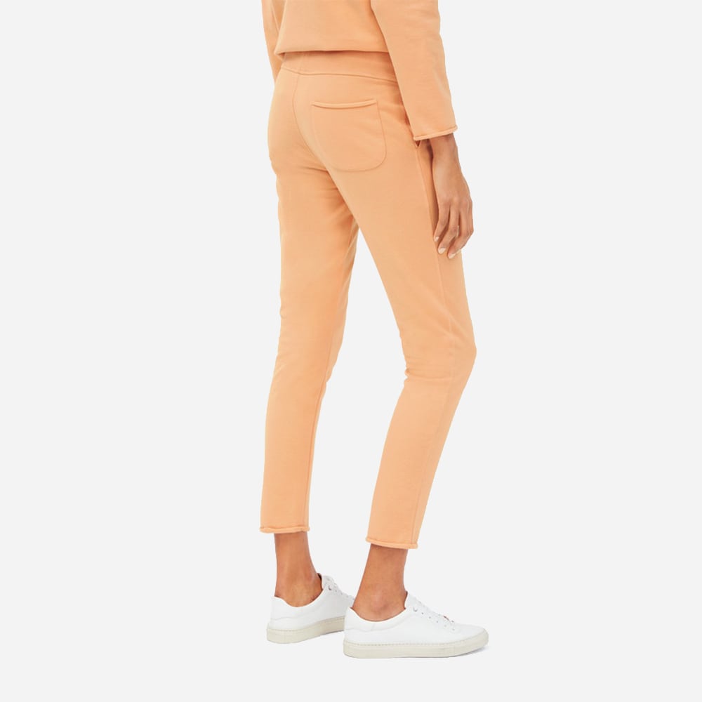 Fleece Trousers Slim Fit Mandarine