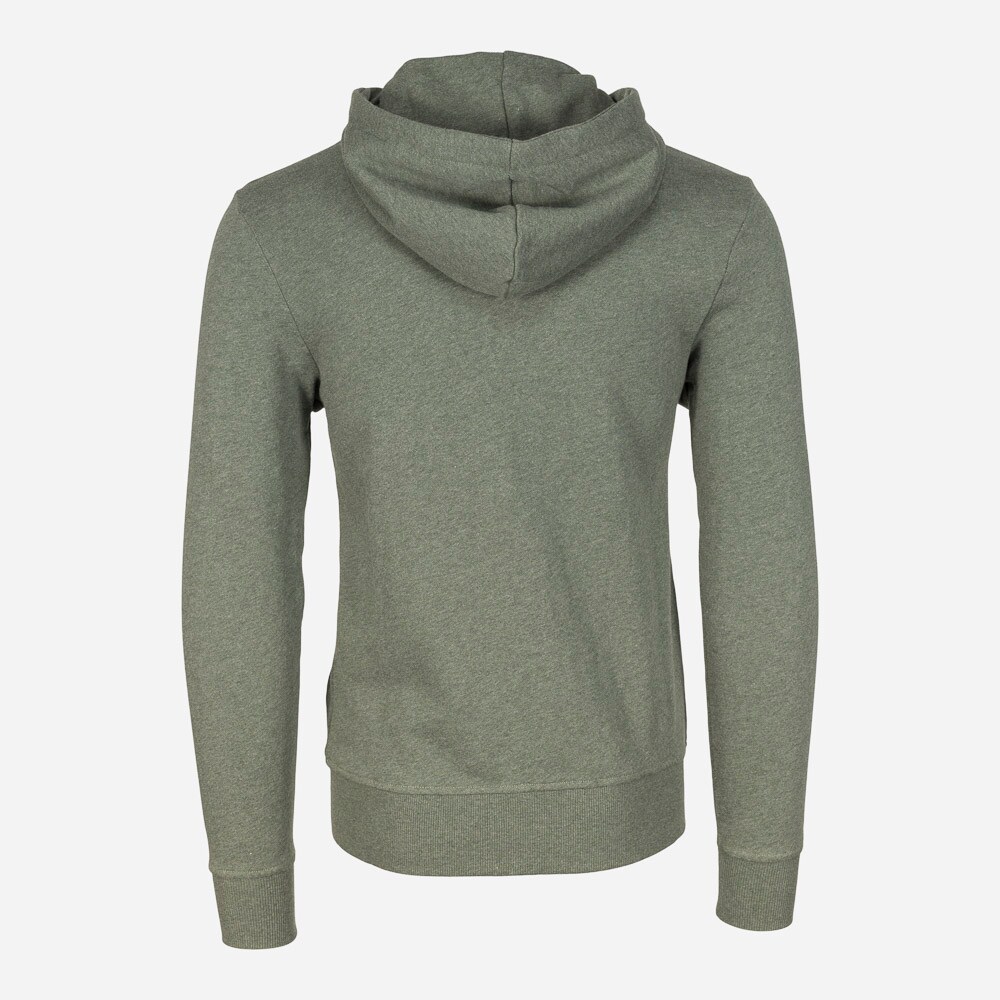 Zip Hood Sweat 30 Green Melange