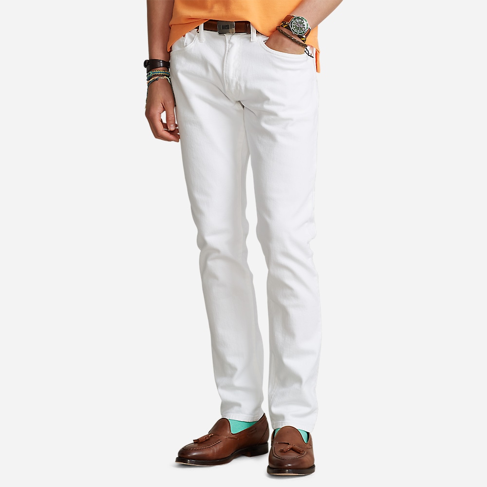 Ssullivan-5-Pocket-Denim Hdn White Stretch