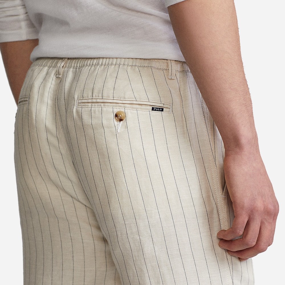 Tslfprepster-Flat Front Andover Cream Pinstripe