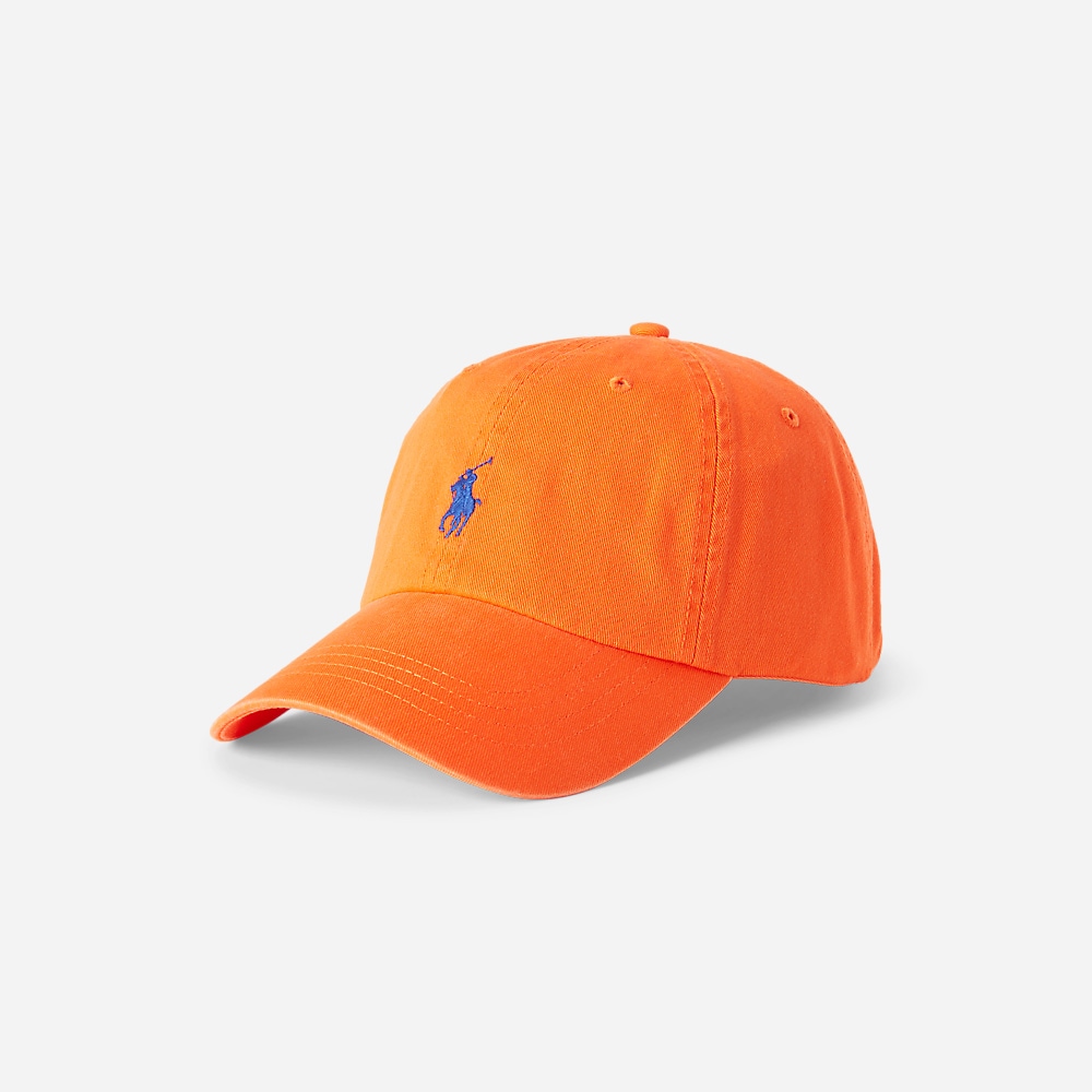 Cotton Chino Ball Cap - Sailing Orange