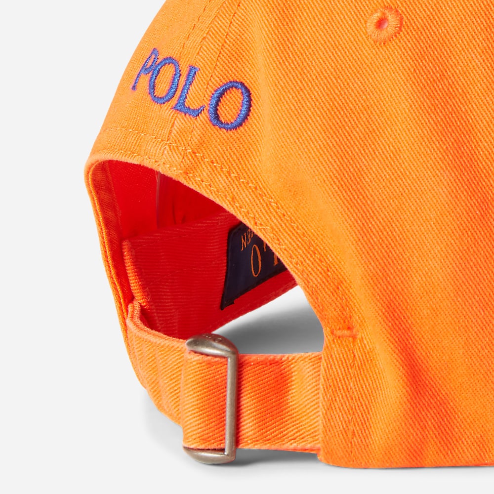 Cotton Chino Ball Cap - Sailing Orange