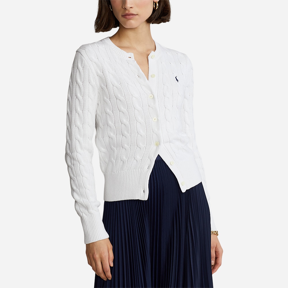Cn Cardi-Long Sleeve-Sweater White