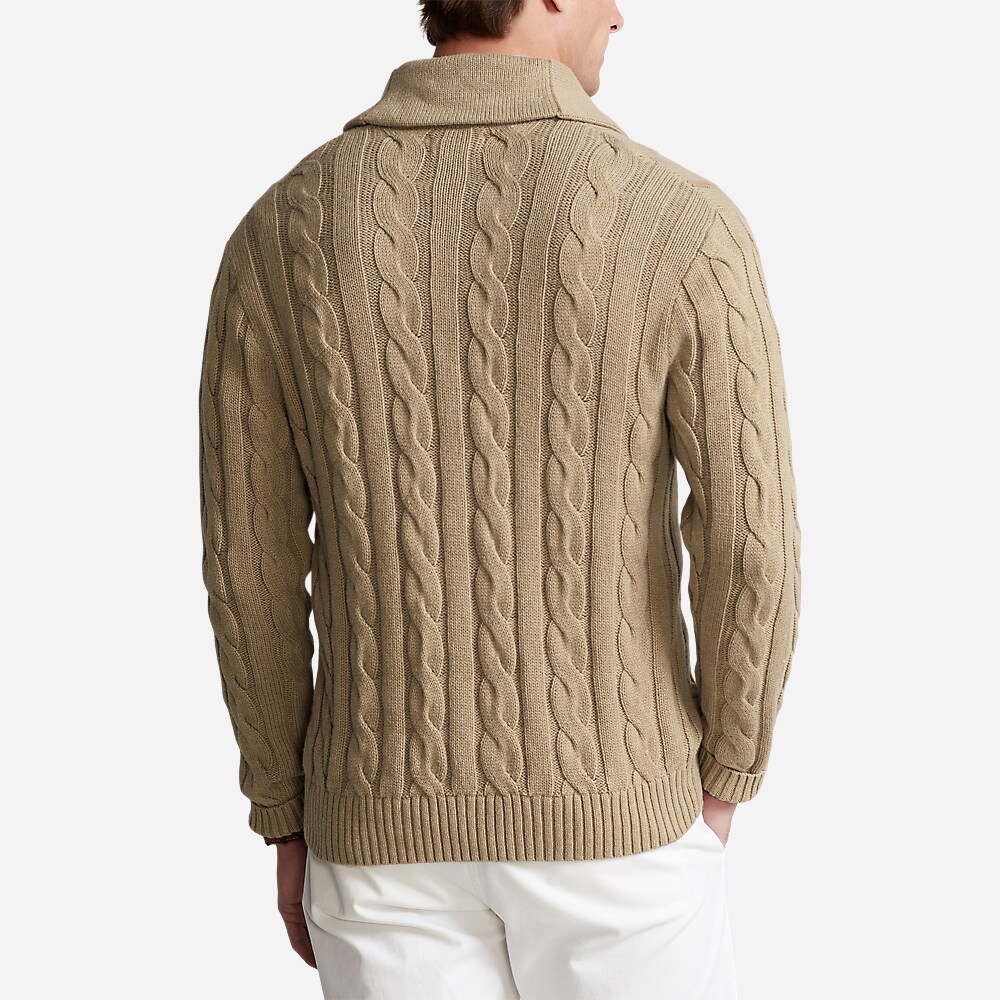 Lscblshwlcdg-Long Sleeve-Cardigan Camel Melange