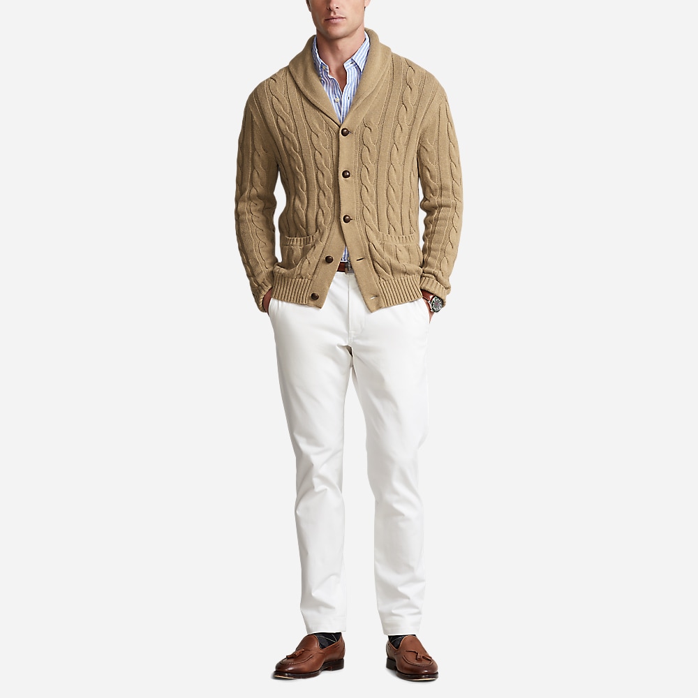 Lscblshwlcdg-Long Sleeve-Cardigan Camel Melange