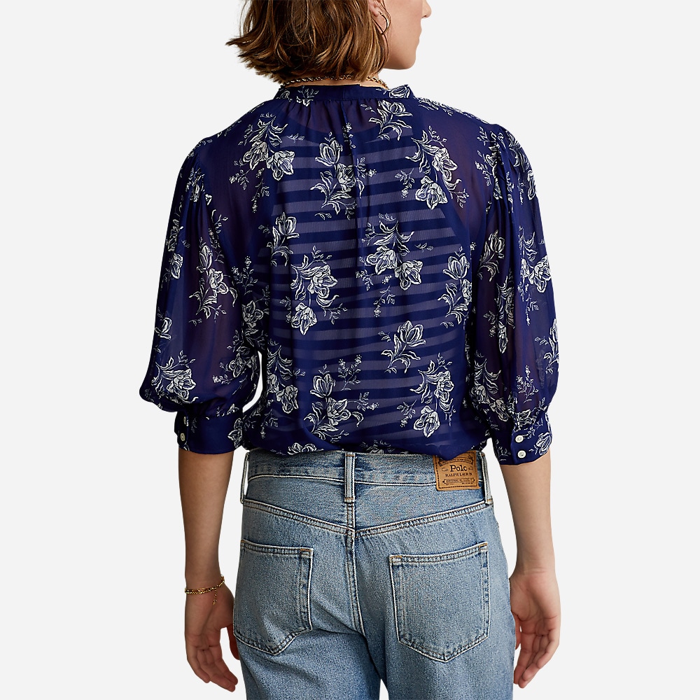 Ss Kstn Tp-Mid Sleeve-Blouse 1182 Blrpr
