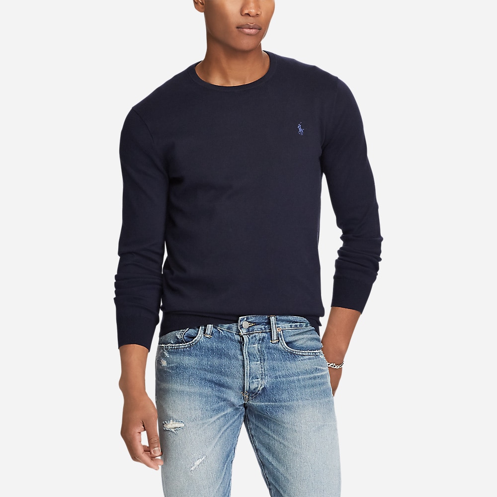 Ls Sf Cn Pp-Long Sleeve-Sweater Hunter Navy