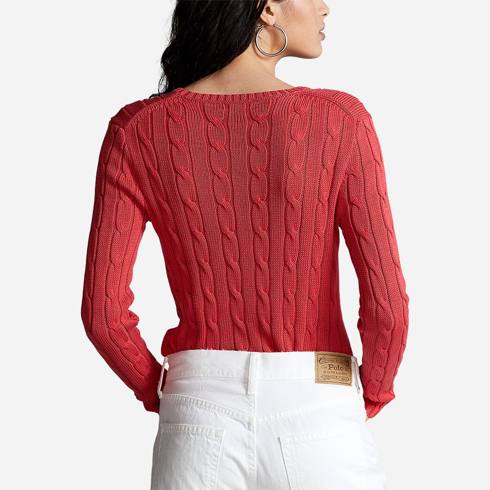 Julianna-Classic-Long Sleeve-Sweater Red