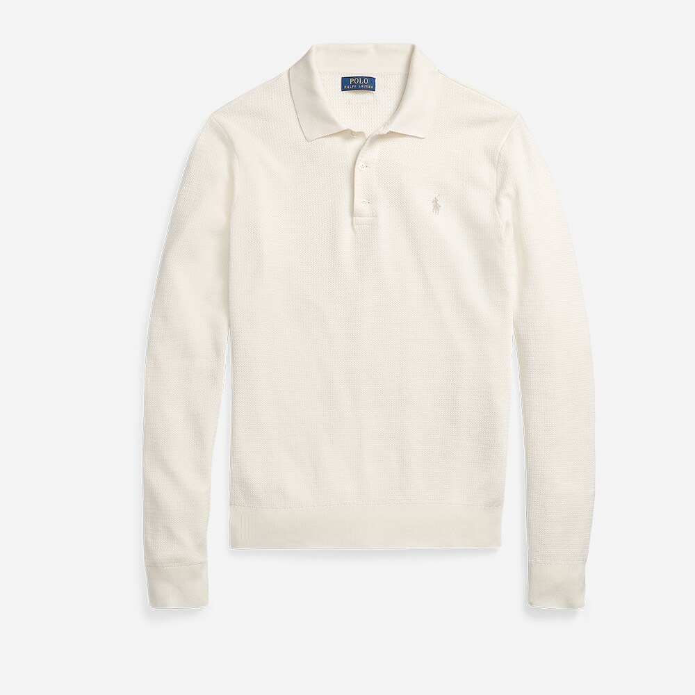 Lskccmslm1-Long Sleeve-Polo Shirt Antique Cream