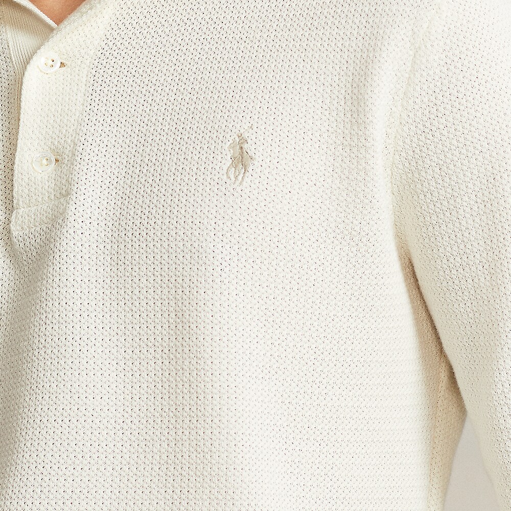 Lskccmslm1-Long Sleeve-Polo Shirt Antique Cream