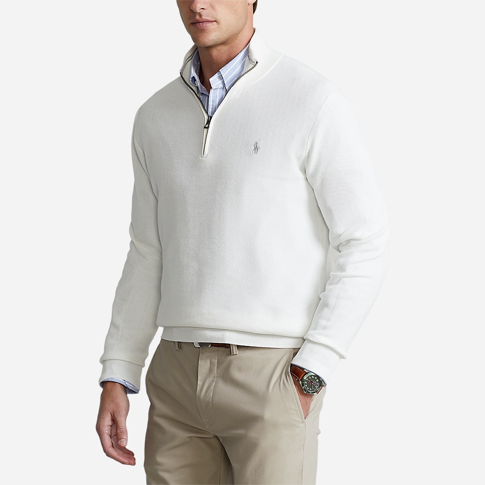 Ls Hz-Long Sleeve-Sweater Deckwash White
