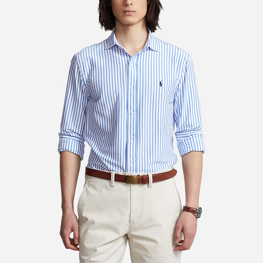 Estppcs-Long Sleeve-Sport Shirt Harbor Island Blue/White